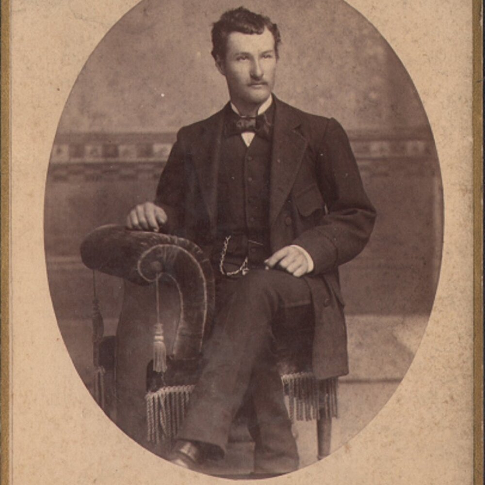 Handsome Man in Suit Poses for Camera, Cabinet Card, BMML Portraits, Minneapolis